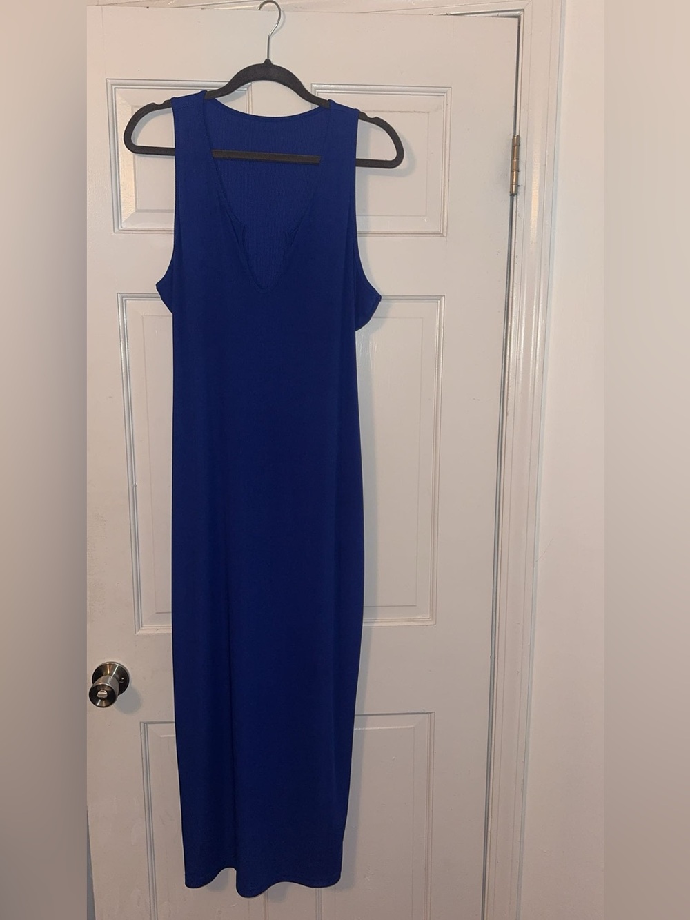 SHEIN Cobalt Blue Sleeveless Maxi Dress